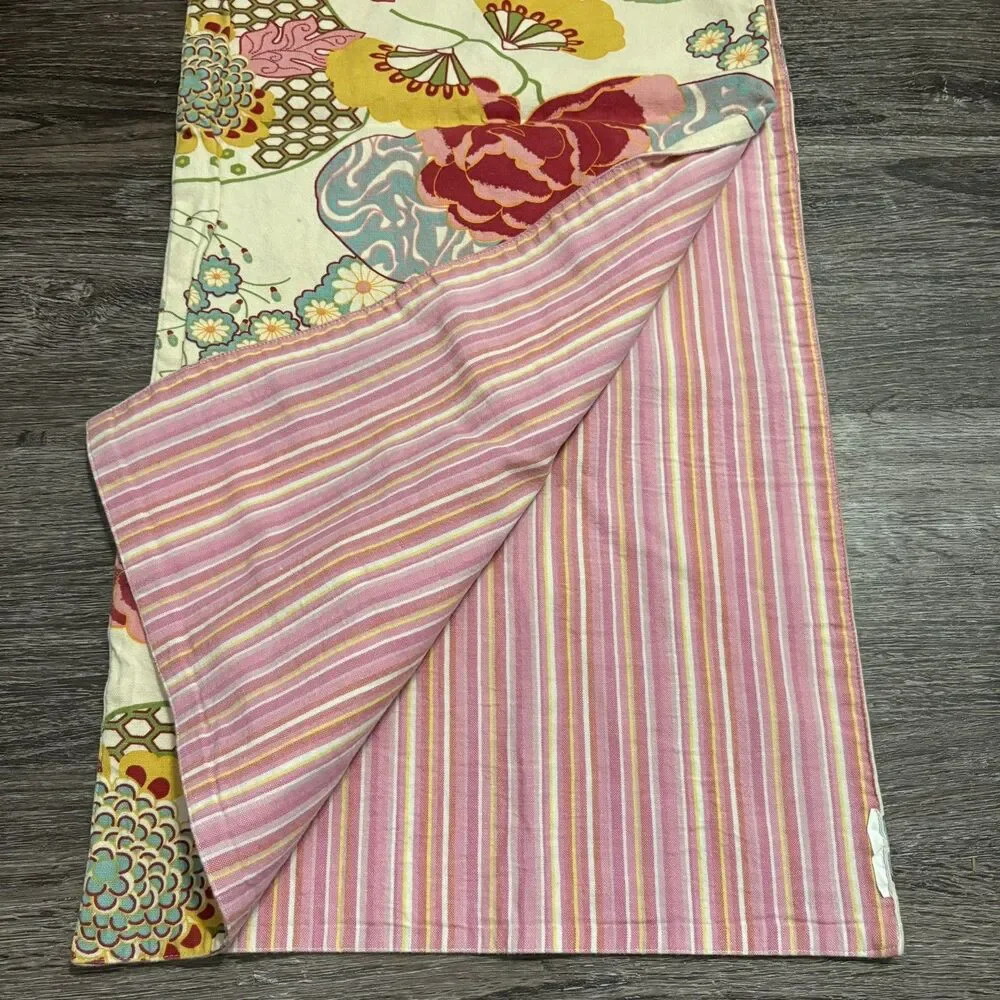 Pier 1 Table Runner Vibrant Colors Cottagecore Shabby Chic Dopamine Maxamalist